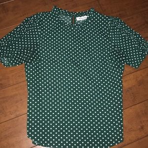 Polka dot blouse